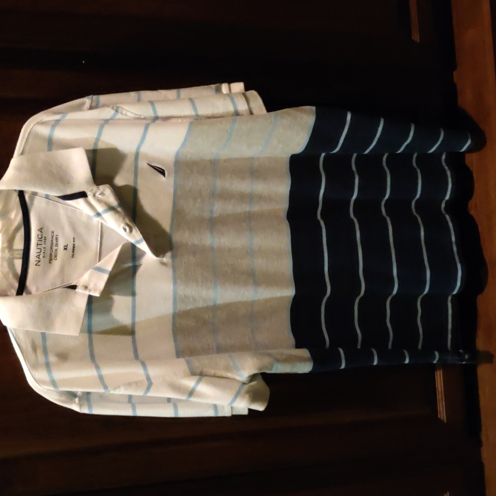 Nautica polo shirt XL tri color